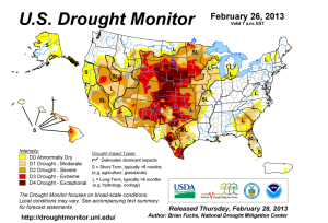 Winter Clipper Aids in US Drought Monitor Changes